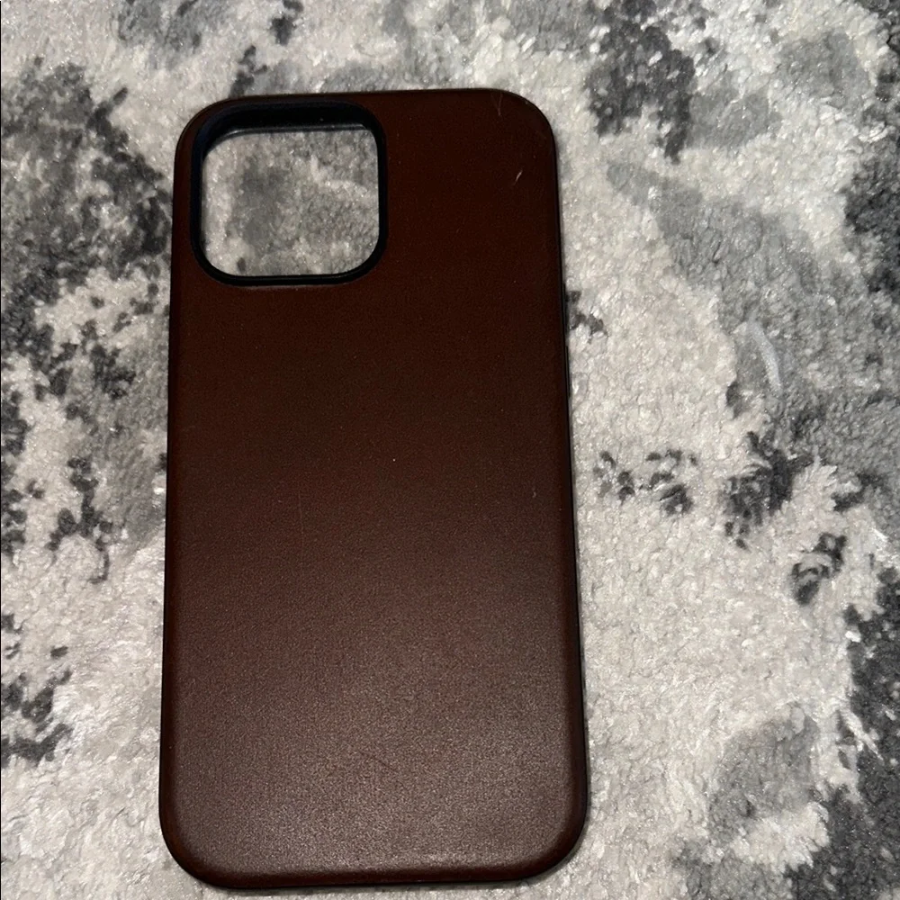 Nomad dark brown horween Leather iPhone 16 Pro Max Case